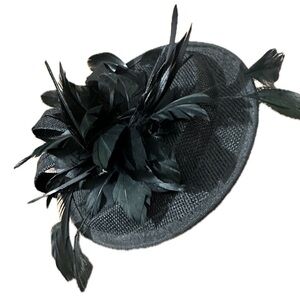 Net, feather Fascinator Headband